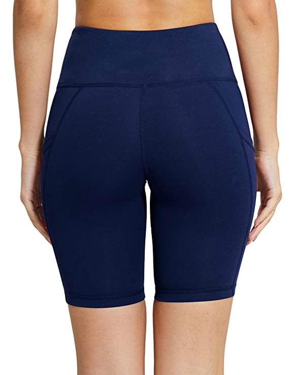 zerocoast High Waist Tummy Control Athletic Yoga Shorts Out Pocket Sports Workout Shorts