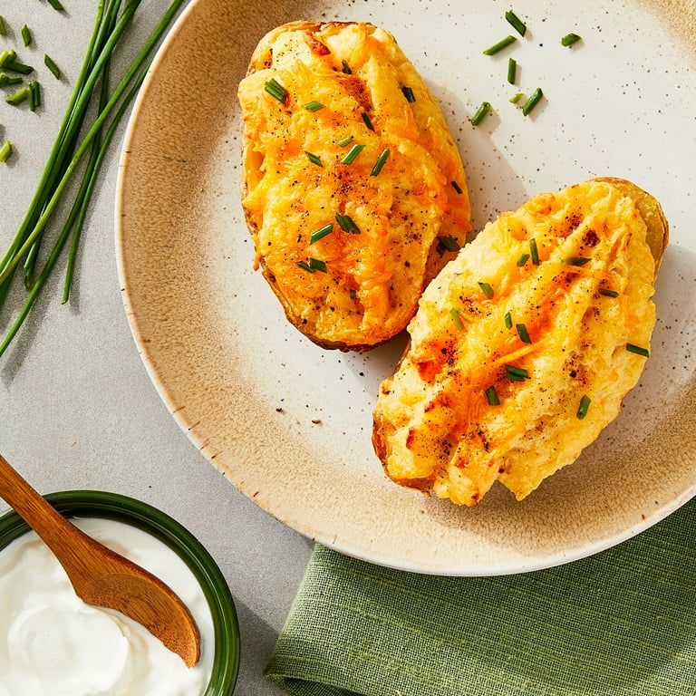 Great Value Four Cheese Frozen Twice Baked Potatoes 10 oz Cheesy