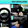thumbnail image 3 of Australian Sheepskin Wool Steering Wheel Cover For Women & Men Universal 15 Inch Steering Wheels & Accessories Ecofriendly Wheel Cover For Car Car Access, 3 of 5