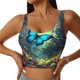thumbnail image 1 of Balery Enchanted Forest Butterfly A Sujetadores deportivos con espalda cruzada para mujer, acolchados, sin costuras, de alto impacto, ideales para yoga, gimnasio, entrenamiento y fitness.-XX-Large, 1 of 8