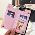 thumbnail image 3 of TECH CIRCLE For iPhone 7 / 8 / SE 2022 & 2020 Wallet Case with Card Holder,PU Leather Kickstand Flower Case Magnetic Clasp Kickstand Shockproof Protective Cover for Apple iPhone 7 / 8 / SE,Flower Vine, 3 of 7