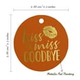 thumbnail image 6 of Inkdotpot Pack Of 100 Real Gold Foil Paper Tags Kiss The Miss Goodbye Bridal Shower Favor Hang Tags, 6 of 6