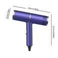 thumbnail image 3 of Plasma Ion Hair Dryer with Diffuser for Curly Hair Professional High Speed Blow Dryer with Plasma Ion 800W Foldable Travel Hairdryer Fast Drying for Women Men (Purple), 3 of 8