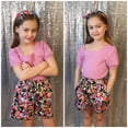 thumbnail image 5 of Arshiner Toddler Girls 3 Piece Outfit Set Puff Sleeve Square Neck Top with Shorts and Matching Headband Summer Clothes, 5 of 6