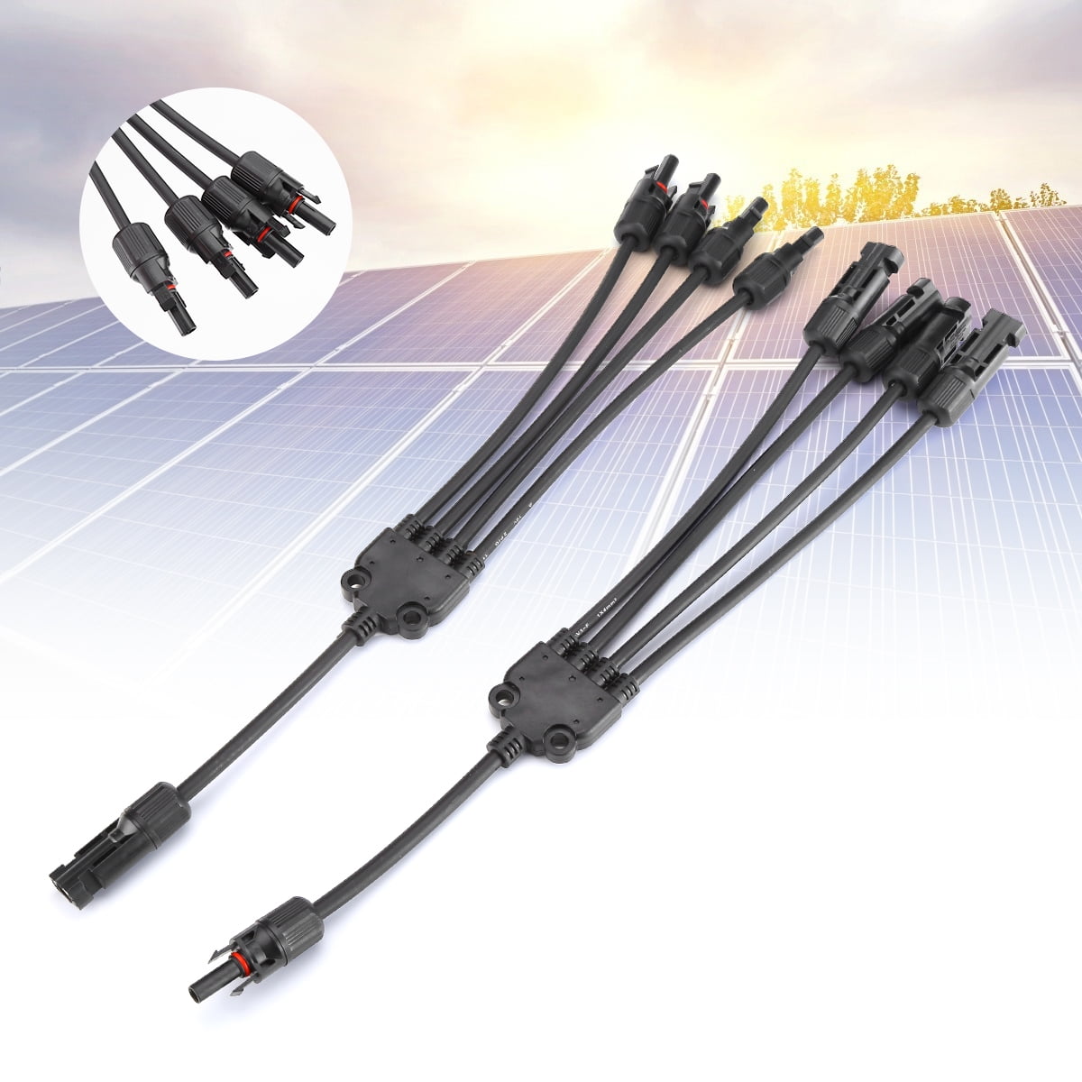 Solar Panel Y Branch Cable Connection Waterproof Adapter Connector  Extension – Tacos Y Mas