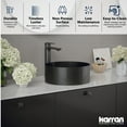 thumbnail image 3 of Karran Usa Ccv200 Cinox 14-1/4" Circular Stainless Steel Vessel Bathroom Sink - Gold, 3 of 7