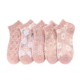 thumbnail image 4 of Calcetines de verano para mujer, de sección fina, con forma de payaso, que absorben el sudor, calcetines náuticos de boca baja, de color liso, cortos, transpirables para mujer, 4 of 4