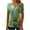 #9-Green, variant on Patlollav Womens Plus Size Short Sleeve Tops V-Neck Print Blouse Pullover Shirt