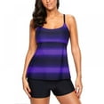 thumbnail image 1 of Women‘s Two-piece Plus Size Athletic Swimwear (Top + Shorts)  Green S-3XL, 1 of 9