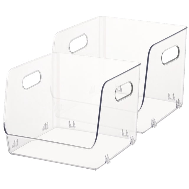 unbranded 2Ud Caja De Almacenamiento Transparente Resistente Para Uso En Escritorio Y