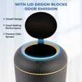 thumbnail image 4 of Papelera impermeable Pukomc Smart Sensor para cocina, color negro, 4 of 8