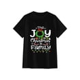 thumbnail image 3 of OdeJous The Joy Christmas is Family Matching Xmas Men Women Graphic T-Shirt Funny Clothing Black L, 3 of 6