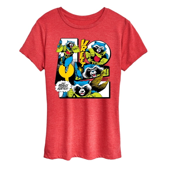 Guardians Of The Galaxy - Rocket Panels - Women's Short Sleeve Graphic T-Shirt