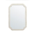 "Sintosin 36""x25"" Farmhouse Wooden Mirror, Wall Mounted Vanity with