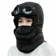 thumbnail image 3 of Gorro térmico grueso y cálido para invierno, resistente al viento, para ciclismo, con gafas y máscara., 3 of 6