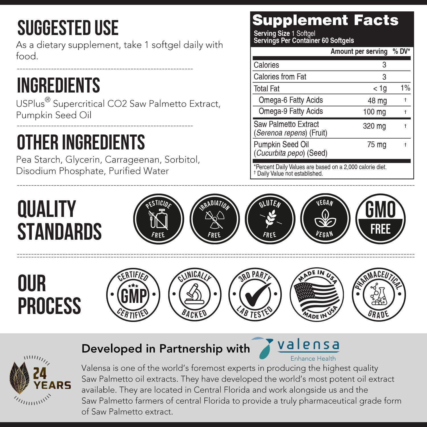 Triquetra Health Saw Palmetto Extract with Pumpkin Seed Oil