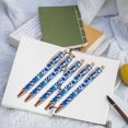 thumbnail image 4 of Dosaele 5 Pcs Stylo à Bille Rétractable avec Pince Stylo Imprimé Léopard Stylo à Bille, 4 of 20