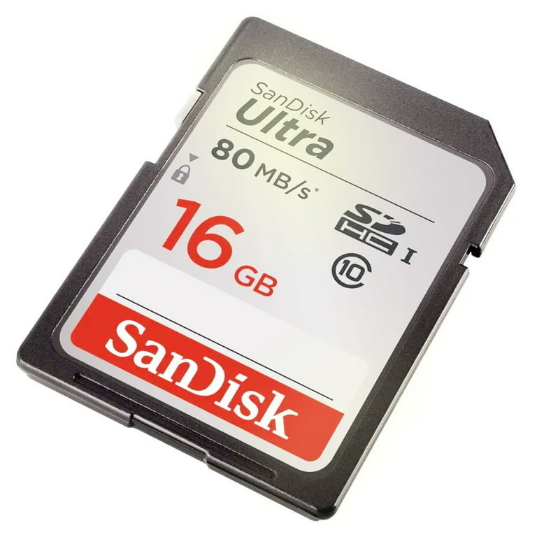 5 Packs SanDisk Ultra 16GB Class 10 SDHC UHS-I Memory Card up to 80MB/s  SDSDUNC-016G-GN6IN