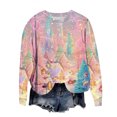 thumbnail image 6 of ClodeEU Womens Christmas Print Sweatshirts, Crew Neck Long Sleeve Shirts ,Fall Pullover Sweatshirt Multicolor 11,Womens Plus XXXL, 6 of 6