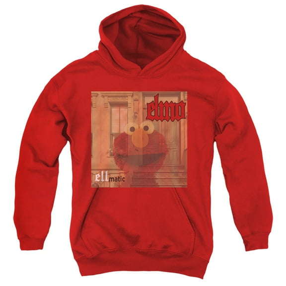 Sesame Street Ellmatic Youth Pullover Hoodie Sweatshirt Red