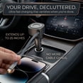 thumbnail image 3 of IJS Retractable Car Charger, Type-C Fast Charger with Retractable Phone Cable, for Samsung, iPhone and Pixel Phones, 30W USB-C, 3 of 9