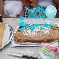 thumbnail image 3 of Decoraciones para decoración de tarta con purpurina de feliz cumpleaños número 18, 3 of 5