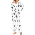 thumbnail image 2 of Jamicy Womens Pajama Sets Gifts for Mom Womens Pajama Sets Long Sleeve Sleepwear Round Neck Nightwear Soft Pjs Lounge Sets with Pockets, 2 of 6