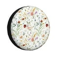 thumbnail image 2 of Balery Wildflower Watercolor Tire Covers - Tough Tire Wheel Protector for Truck, SUV, Trailer, Camper, RV -14 inch, 2 of 8