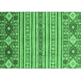 thumbnail image 1 of Ahgly Company Indoor Rectangle Oriental Emerald Green Modern Area Rugs, 2' x 4', 1 of 4