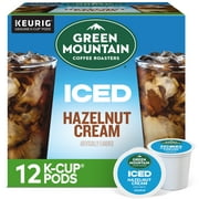 Green Mountain Coffee Roasters, ICED Hazelnut Cream Flavored Iced K-Cup Coffee Pods, 12 Count