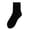 Black, variant on Women's Cotton Crew Socks, Solid Thin Cooling Breathable Soft, Odor-Resistant Sweat-Absorbing, 1 Pair for Young Student Daily Casual Black
