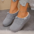 thumbnail image 4 of YOUYEDIAN Winter Plush Slippers for Women Outdoor Indoor Warm Non-Slip House Slippers Cozy Bedroom Fleece Shoes, 4 of 4
