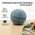 thumbnail image 4 of Soccer Footbags Assorted Color Foot Bag Football Sandbags Adults, Colorblock Soft Juggling Balls for Beginners, Outdoor Party Games, 4 of 5