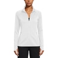 thumbnail image 2 of ZZwxWA Women’s Zip Up Athletic Jackets Lightweight Slim Fit with Pockets for Workout Gym Running Yoga, 2 of 5