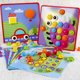 thumbnail image 2 of BRIGHTFUFU 1 juego de juguete de botón de bricolaje, setas, uñas, tablero de clavijas a juego, juguete educativo preescolar (color y patrón al azar), 2 of 7