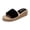 Black, variant on Rokment Women's Platform Wedges Dress Slippers for Indoor Outdoor Fashion Casual Beach Chunky Memory Foam High Heels Slip on Slides Sandals Black Size 5.5