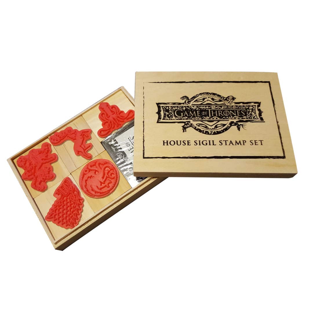 Game Of Thrones Sigil Stamp Inkpad Set Gift Box Got House Fan