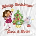 thumbnail image 2 of Dora The Explorer T-Shirt Happy Holidays From Dora And Boots Unisex Graphic Tee For Men & Women, 2 of 7