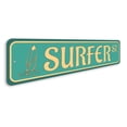 thumbnail image 3 of Surfer Street Aluminum Metal Decor Sign - 4x18 inches, 3 of 4