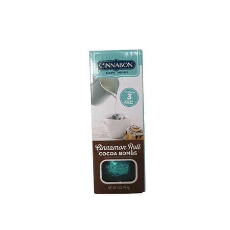 The Cinnabon Cinnamon Cocoa Bombs, Holiday Gift, 3 Milk Chocolate, Total 4 oz