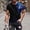 Black, variant on Fnnxeal Mens Galaxy Print T-Shirt 3D Muscle Fit Athletic Short Sleeve Space Astronomy Workout Tee Black Polyester Spandex,Size 2XL