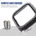thumbnail image 3 of HOMEMAXS 2pcs Watch Screen Protector with Rhinestone Cover for Smartwatch Compatible with iWatch, 3 of 5
