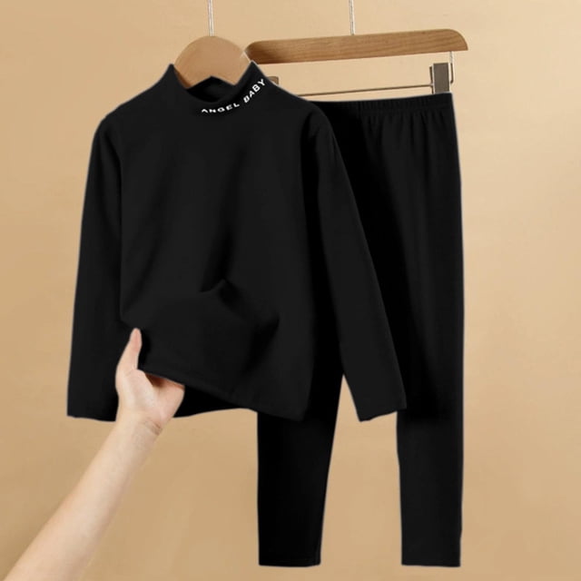 Cowsor Pyjamas 2 Pcs pour Filles et Garçons en Coton Biologique Chaud pour Enfants