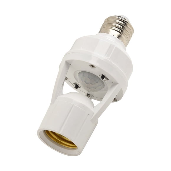 Intelligent E27 Motion Sensor Switch Lamp Holder PIR Smart Light Switch Human Body Lamp Adapter For Auto LED Switch With AC Part