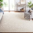 thumbnail image 2 of SAFAVIEH Blossom Roy Mediallion Wool Area Rug, Light Grey/Ivory, 8' x 10', 2 of 8