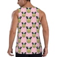thumbnail image 3 of Xecao Panda Avocado Men's Tank Top Workout Quick Dry Sleeveless Gym Jogging Muscle Shirts Summer Swim Beach Tops, 3 of 9