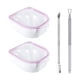 thumbnail image 1 of 2 cuencos para remojar uñas, kit de removedor de esmalte en gel, cuenco de doble capa para remojar uñas Rosa, 1 of 5