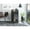 Smoke, variant on Elegant Two Tier Bar Cart With Lockable Wheels And Interior Shelves Storage Metal Rails For Drinks