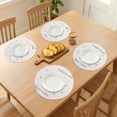 thumbnail image 3 of Unique Bargains Set of 6 Rustic Placemats for Dining Table Decor Beige, 3 of 6