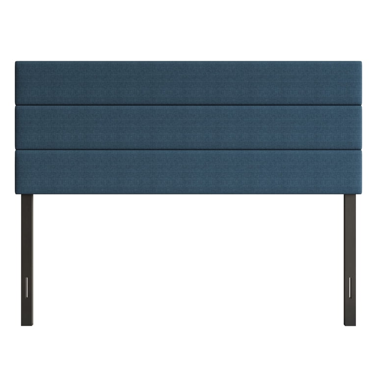 Home Design Corona Twin Upholstered Headboard, Denim Blue photo 3